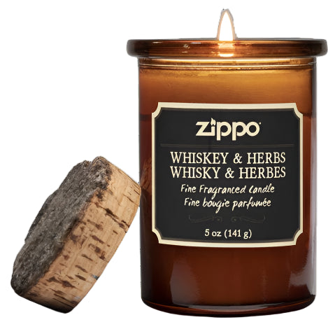 Zippo Candle- Whiskey & Herbs-5Oz-The Wee Smoke Shop