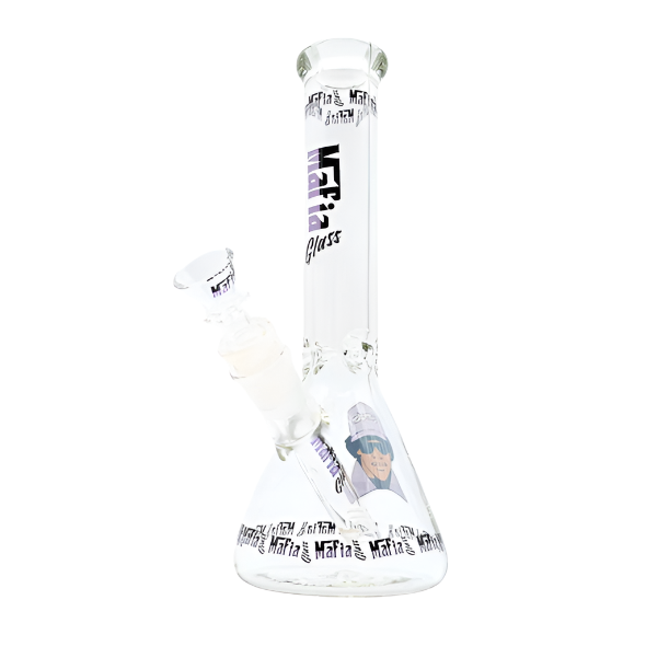 Mafia 9" Glass Beaker Bong - Purple  - The Wee Smoke Shop