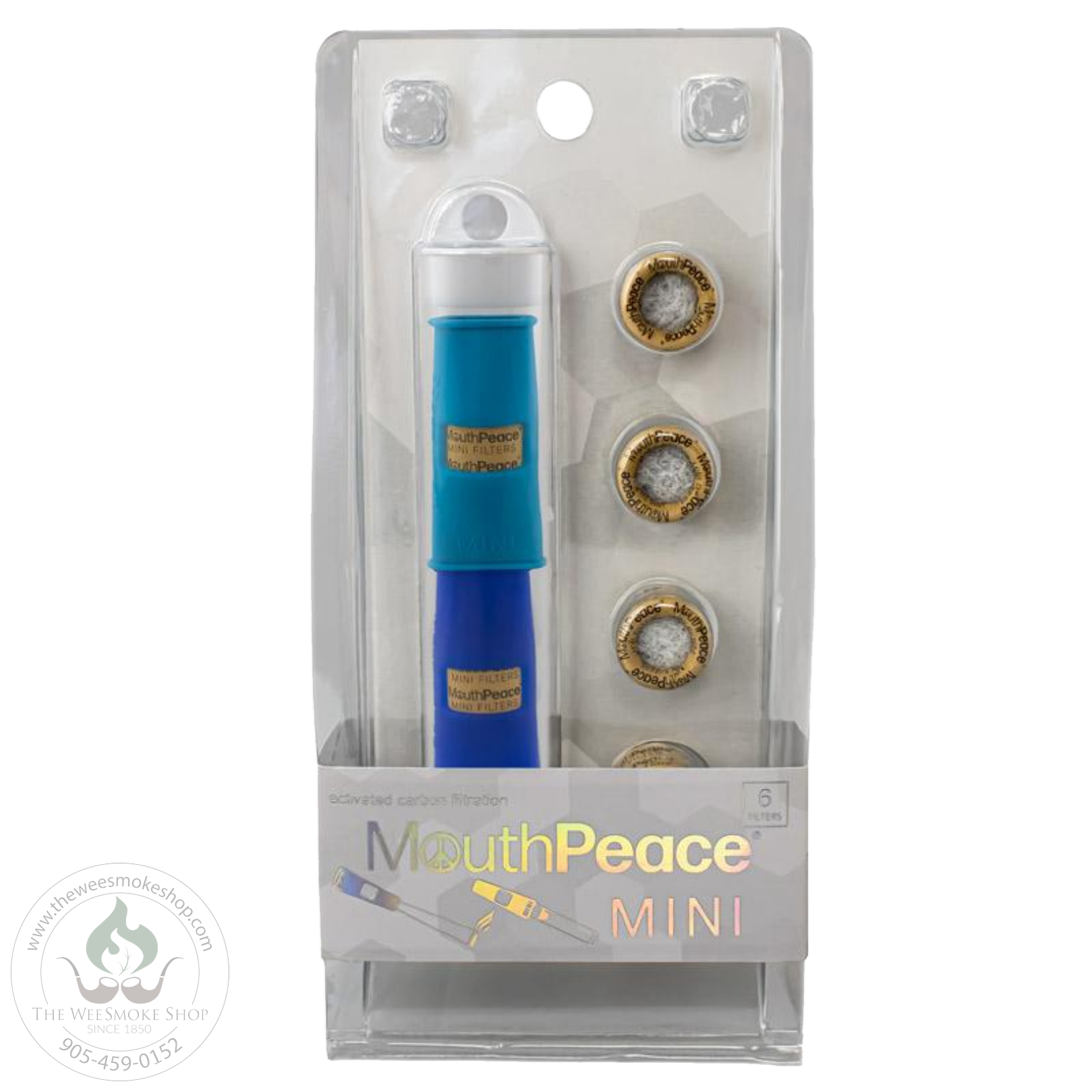 Moose Labs MouthPeace Mini in the color two shade blue