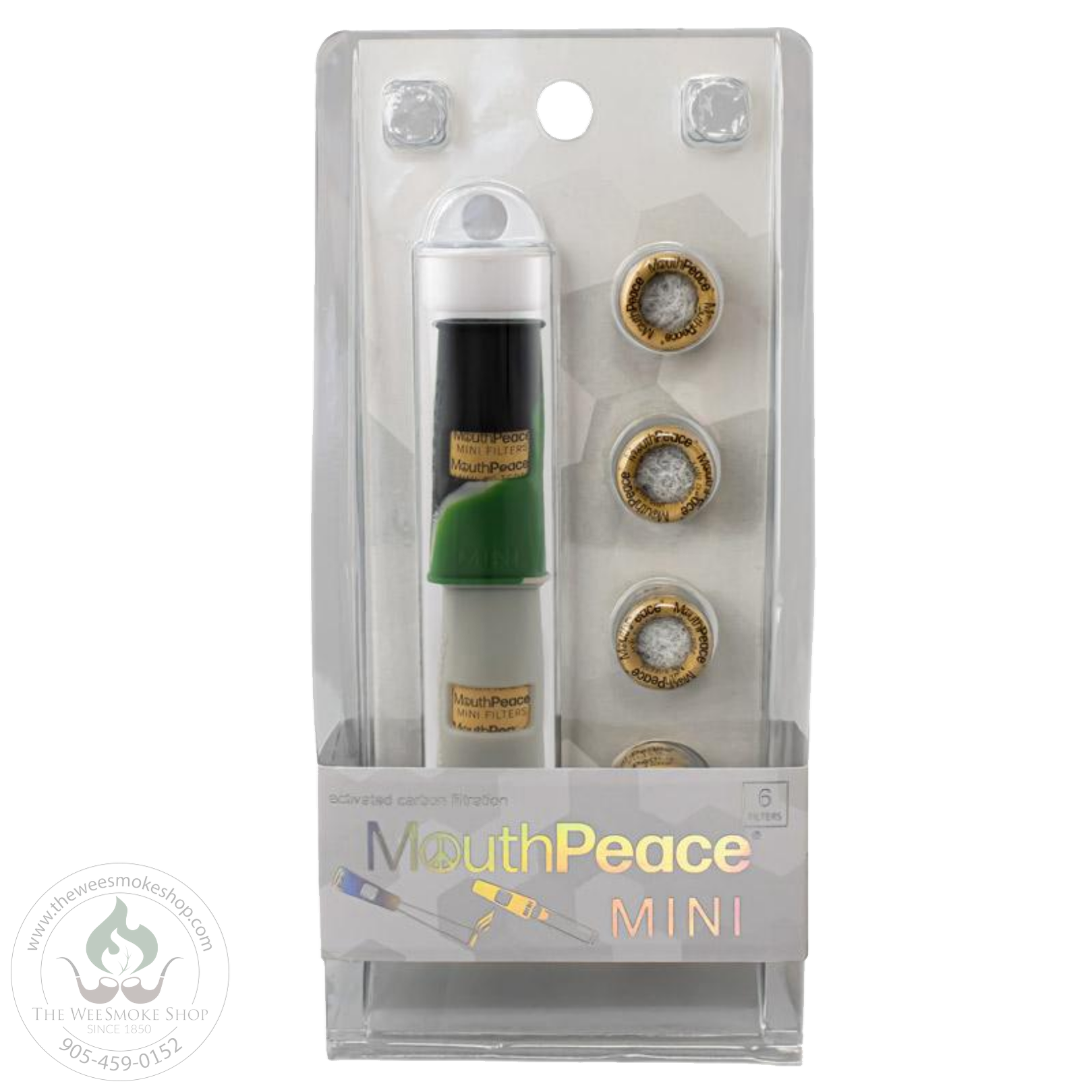 Moose Labs MouthPeace Mini in the color green/black/white.