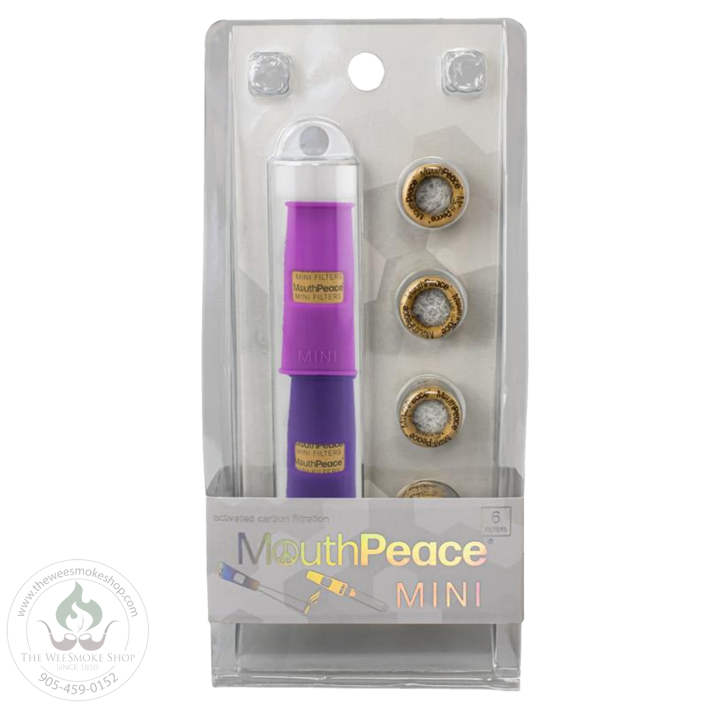 Moose Labs MouthPeace Mini in the color light and dark purple
