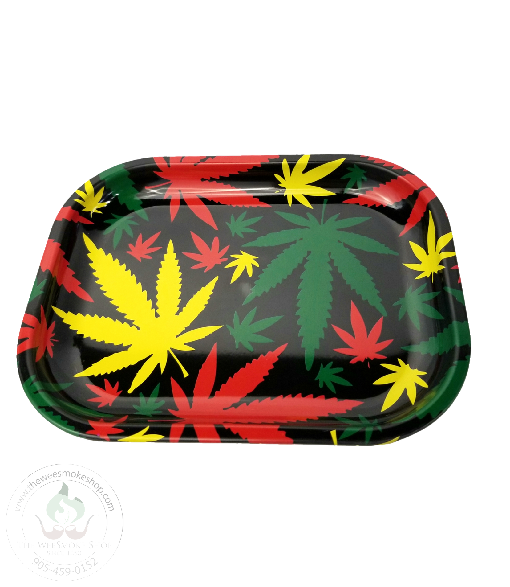 Multi Colour Leaf Rolling Tray-rolling tray-The Wee Smoke Shop