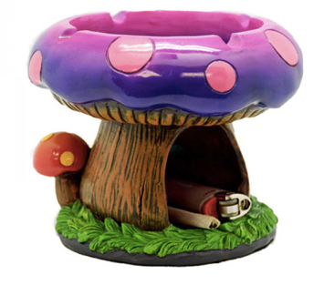 Mushroom Stash Box Ashtray (4")-The Wee Smoke Shop