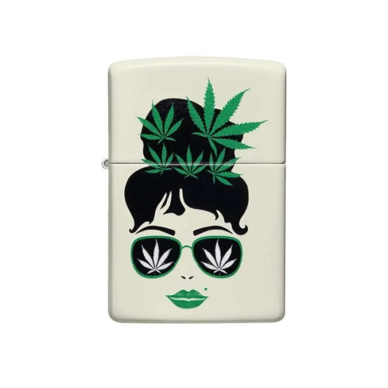 Zippo Cannabis Girl - The Wee Smoke Shop