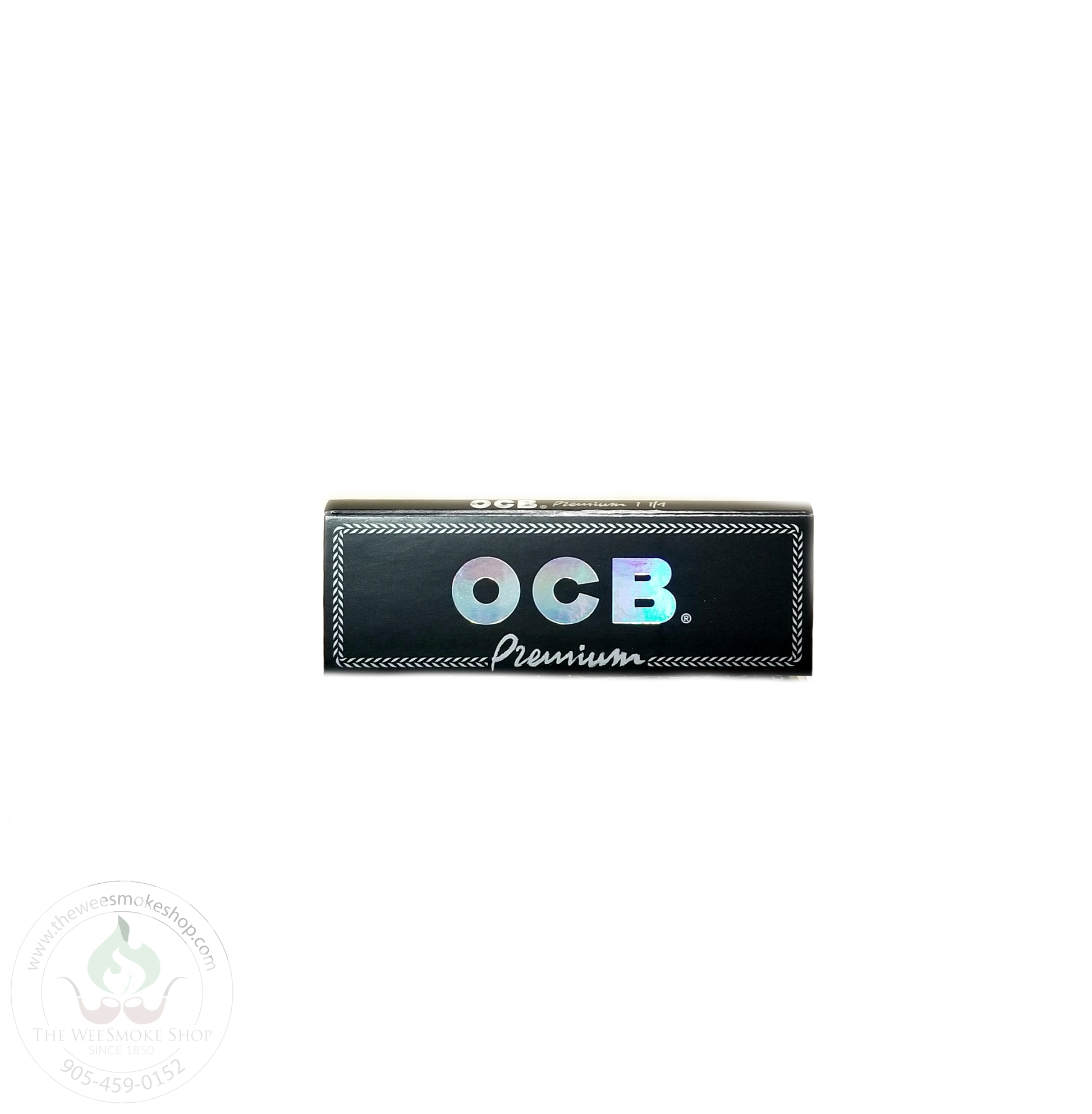 OCB Premium Black Rolling Papers. 1 1/4 size. The Wee Smoke Shop