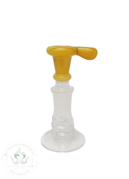 OG Glass bowl (14mm) Solid Colours-Yellow-The Wee Smoke Shop