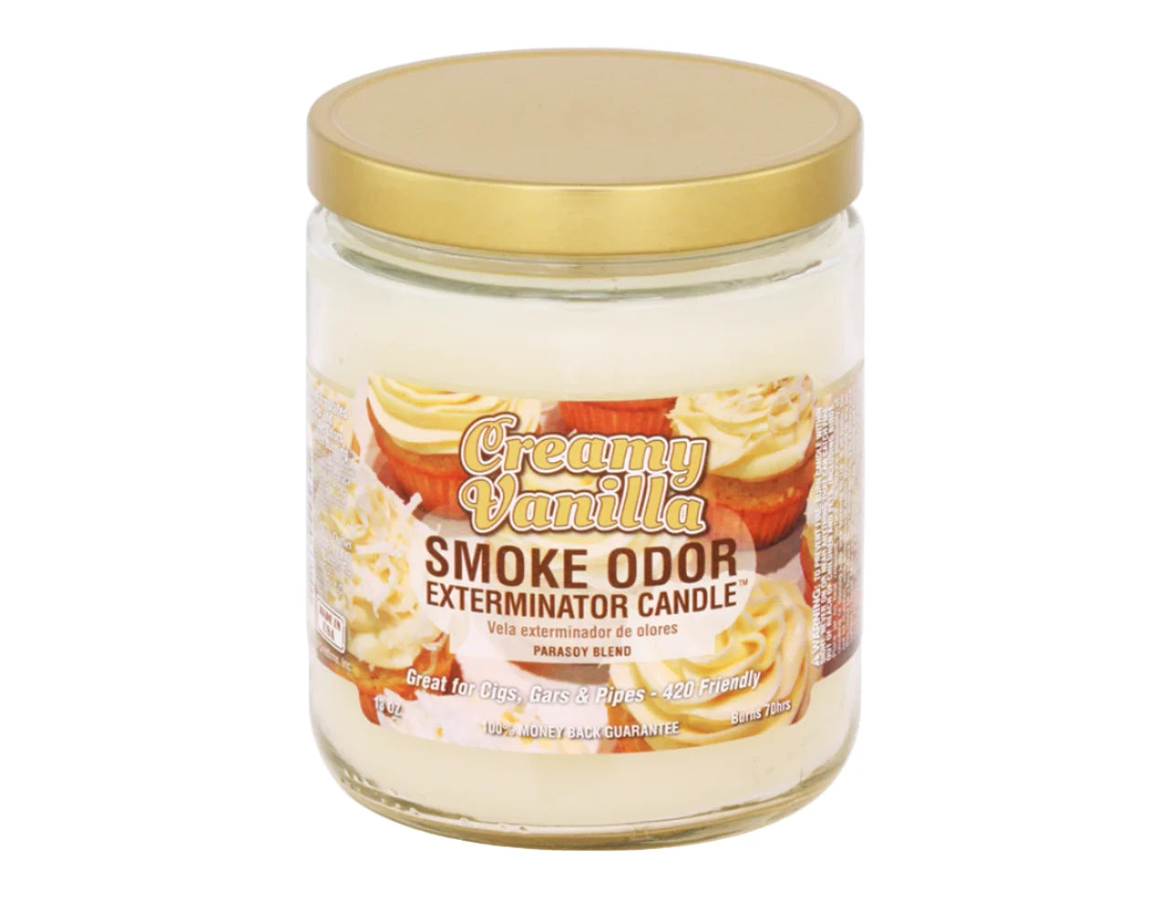 Smoke Odor Exterminator Candle - Creamy Vanilla-The Wee Smoke Shop