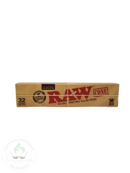 RAW Classic Cones: King Size (3 pack or 32 pack)-cones-The Wee Smoke Shop