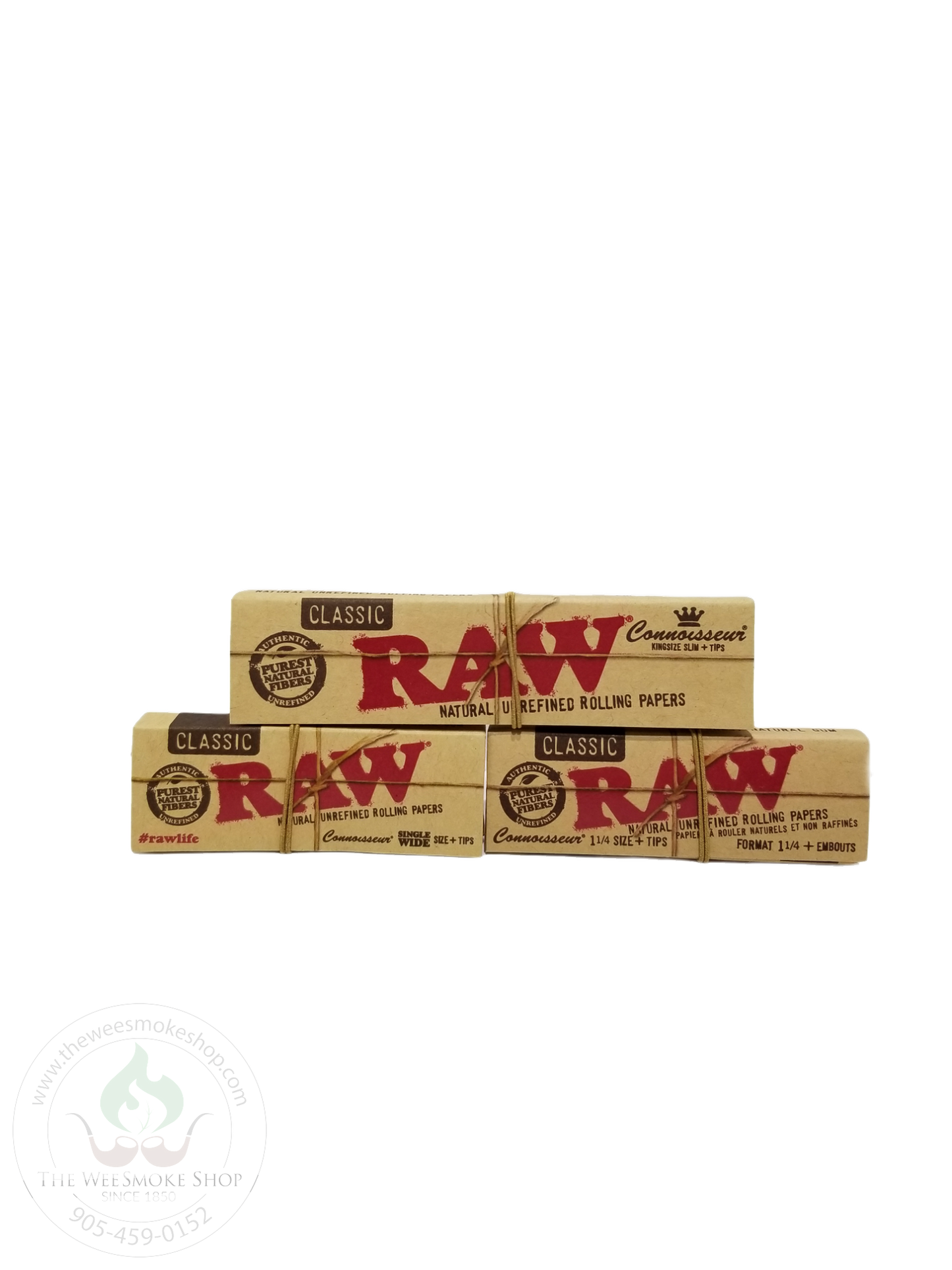 RAW Classic Connoisseur Papers + Tips-rolling papers-The Wee Smoke Shop