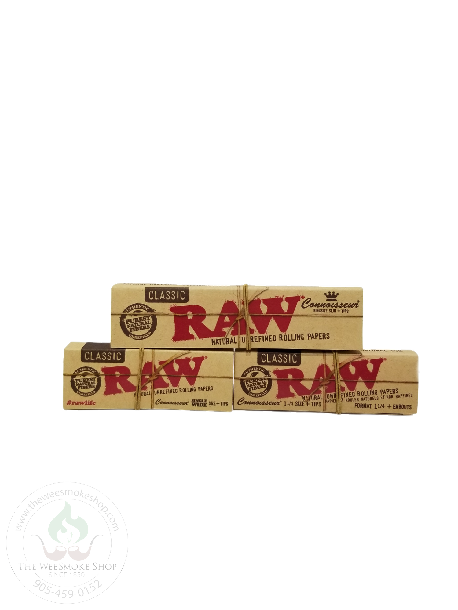 RAW Classic Connoisseur Papers + Tips-rolling papers-The Wee Smoke Shop