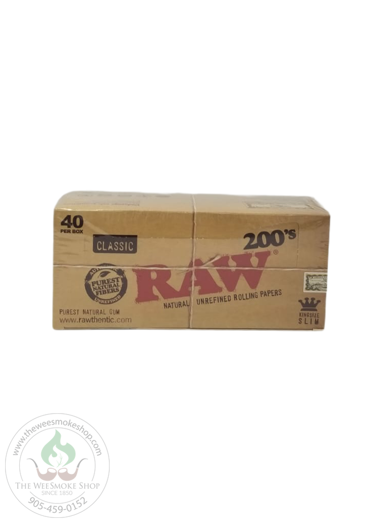 RAW Classic King Size Rolling Papers (200 pack)-rolling papers-The Wee Smoke Shop