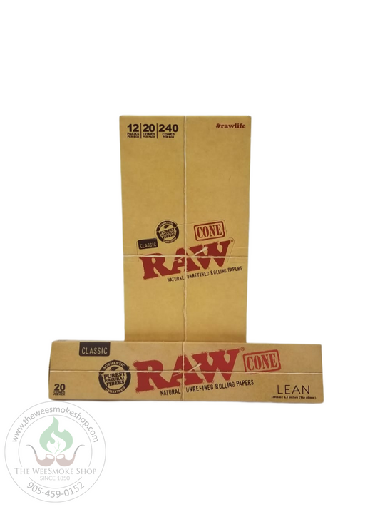 RAW Classic Lean Cones (20 pack)-cones-The Wee Smoke Shop