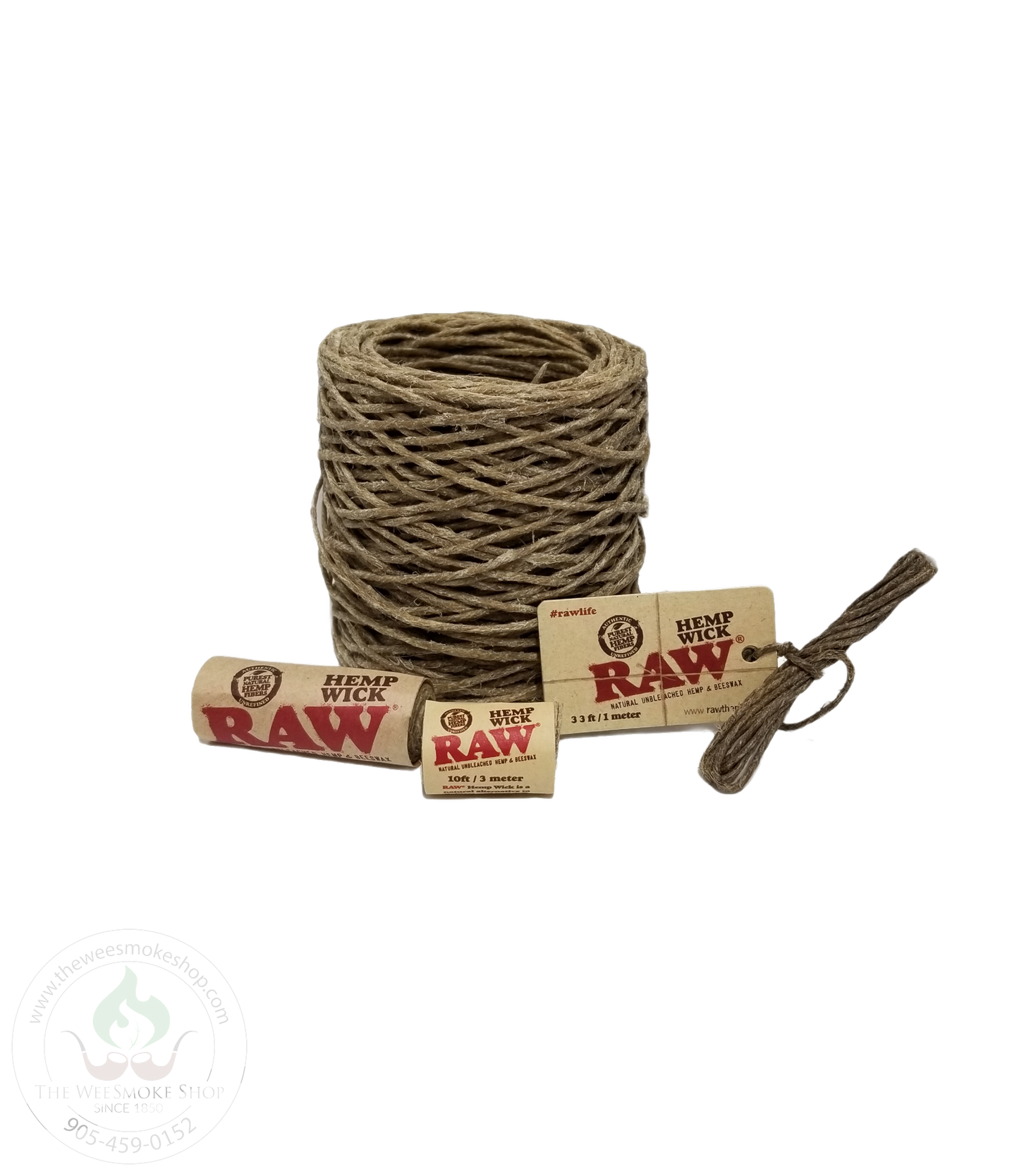 RAW Hemp Wick (Various Sizes)-hempwick-The Wee Smoke Shop
