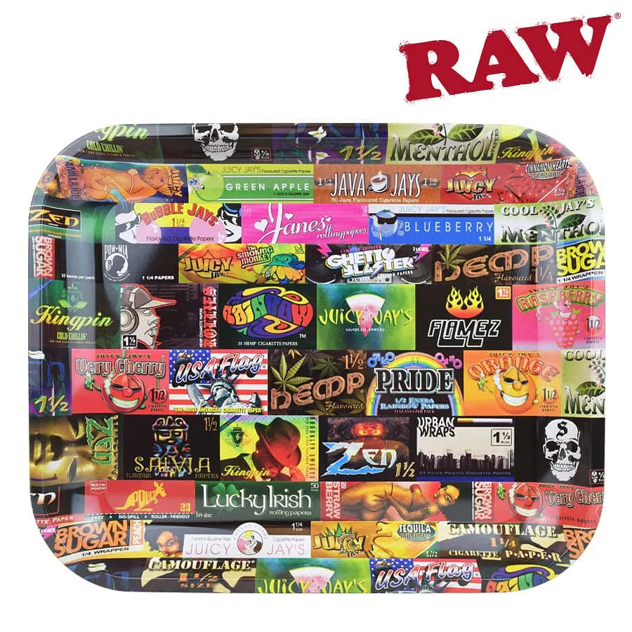 Raw History Tray-rolling tray-The Wee Smoke Shop