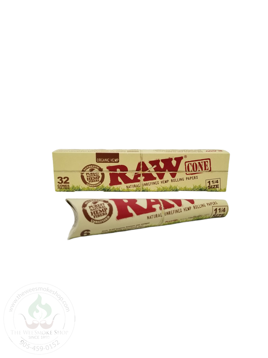 RAW Organic Hemp Cones: 1 1/4 (6 pack or 32 pack)-cones-The Wee Smoke Shop
