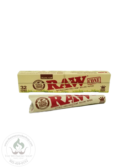 RAW Organic Hemp Cones (3 or 32 pack)-cones-The Wee Smoke Shop