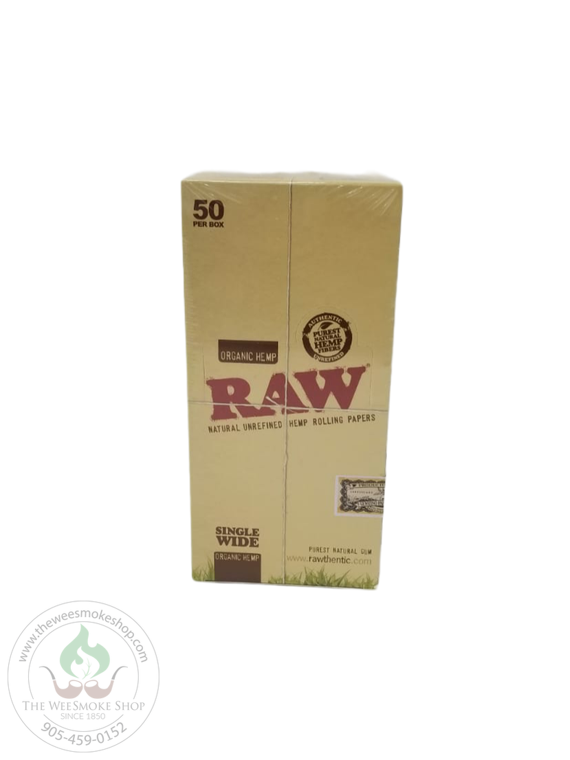 RAW Organic Hemp Rolling Papers-rolling papers-The Wee Smoke Shop