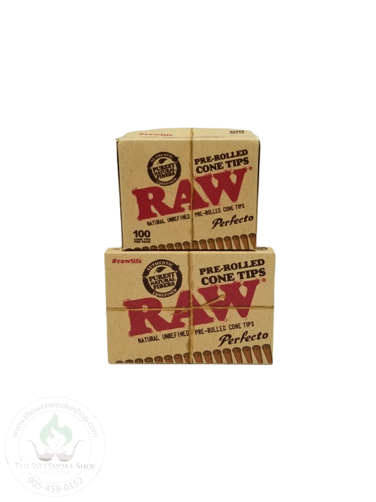 RAW Pre-Rolled Cone Tips (21 pack or 100 pack)-tips-The Wee Smoke Shop