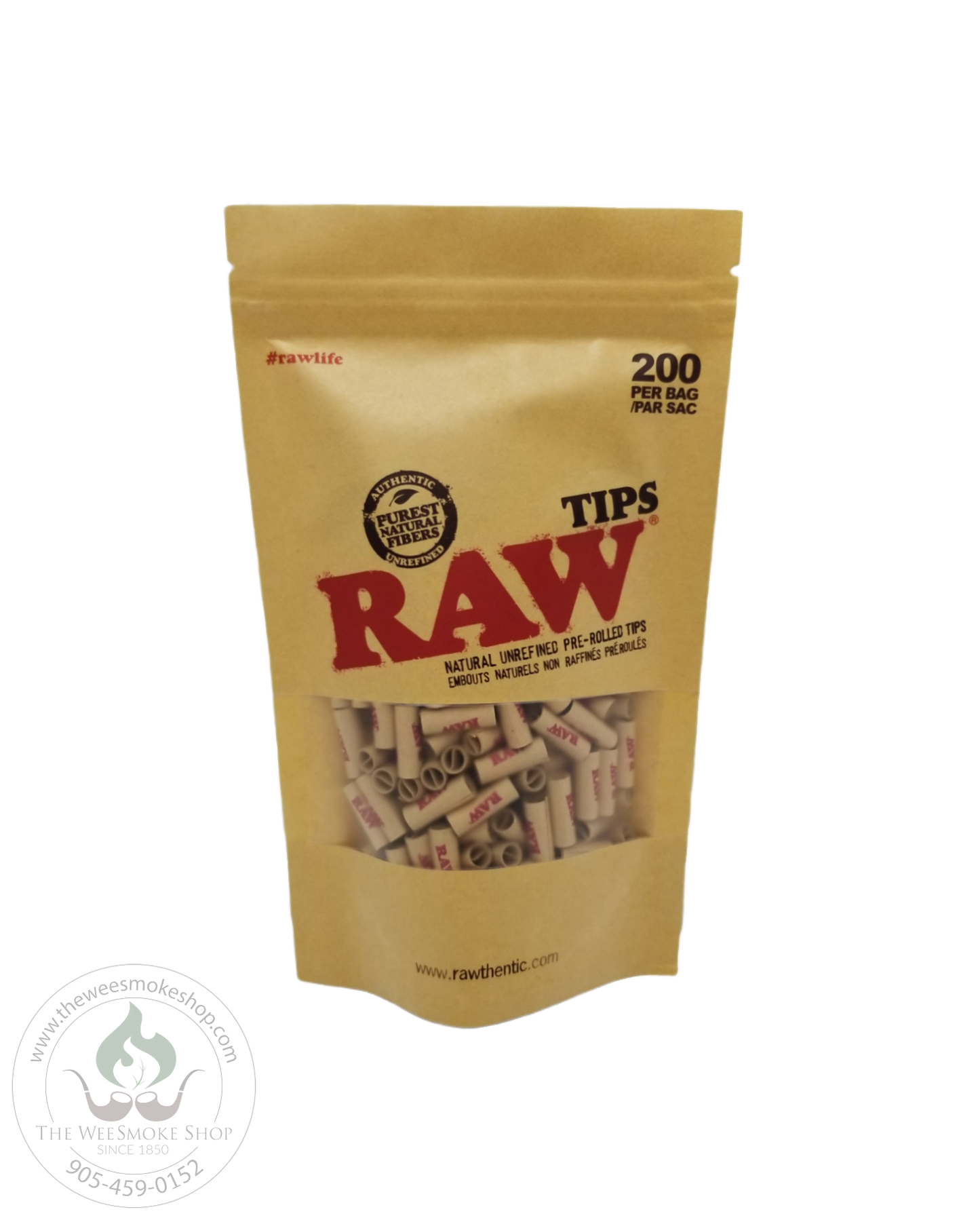RAW Pre-Rolled Tips (21 pack or 200 pack)-tips-The Wee Smoke Shop