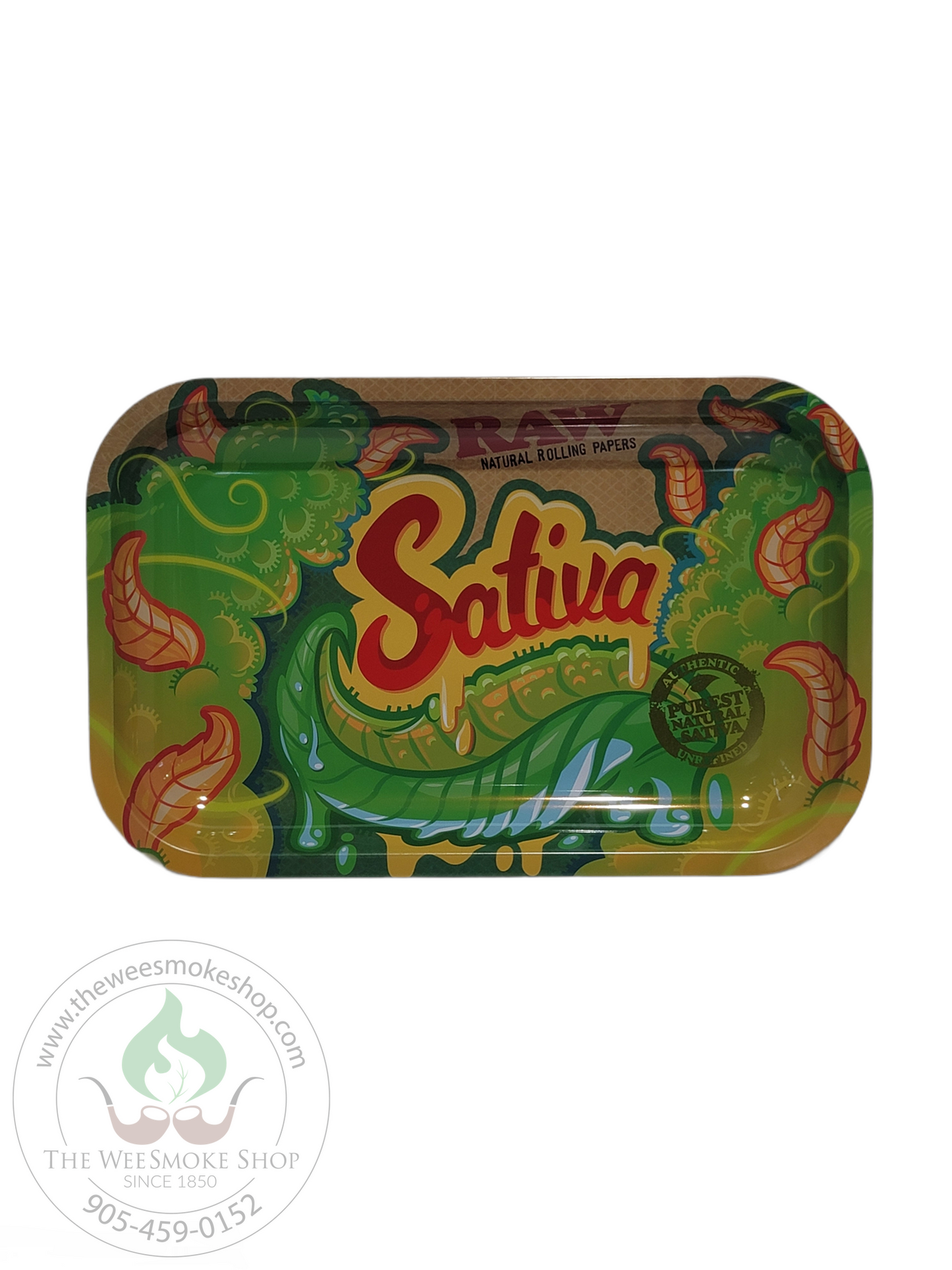 RAW Sativa Rolling Tray-rolling tray-The Wee Smoke Shop