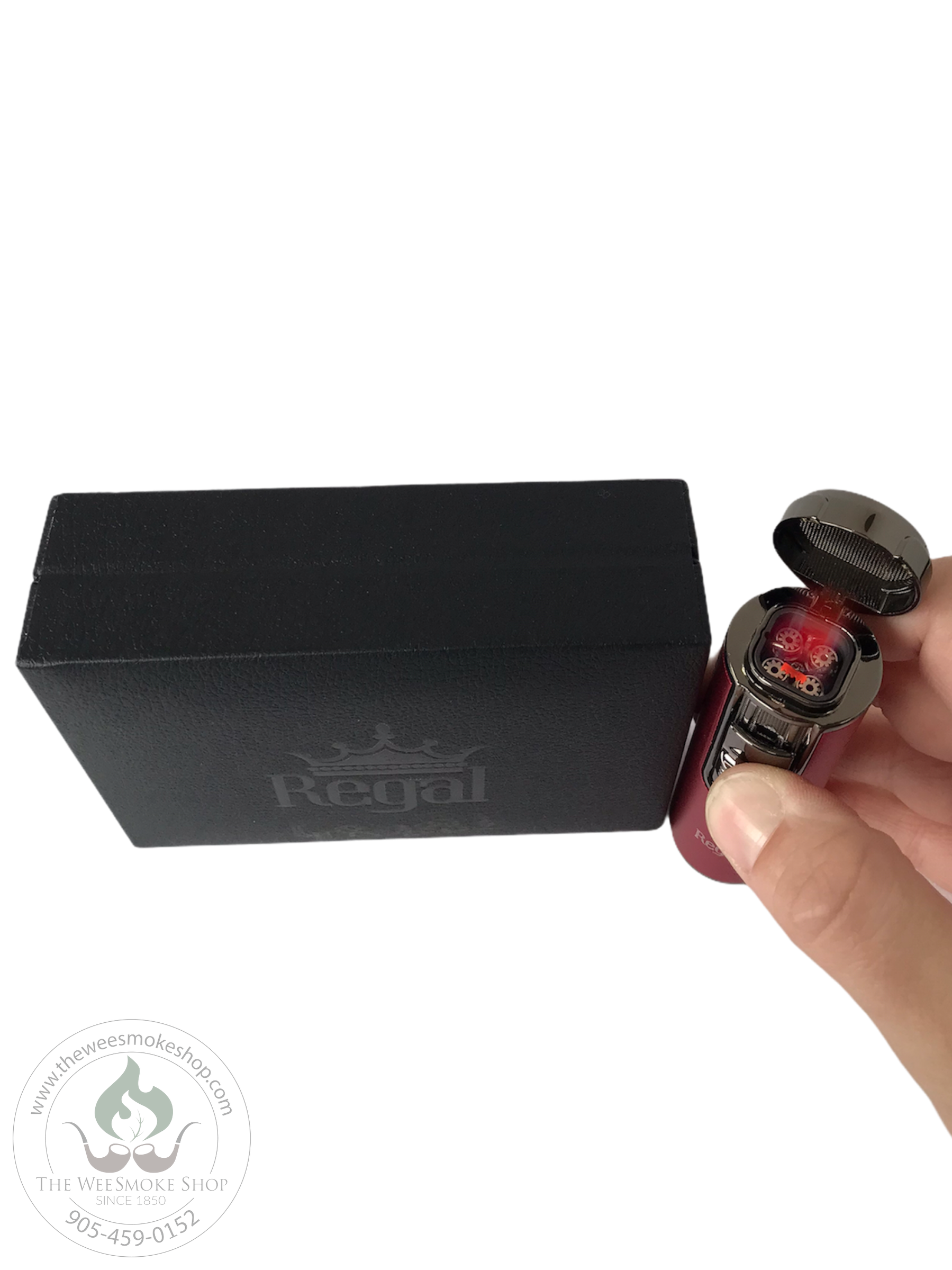 Red Regal Cylinder Quad Flame Torch - Torch Lighter - Wee Smoke Shop