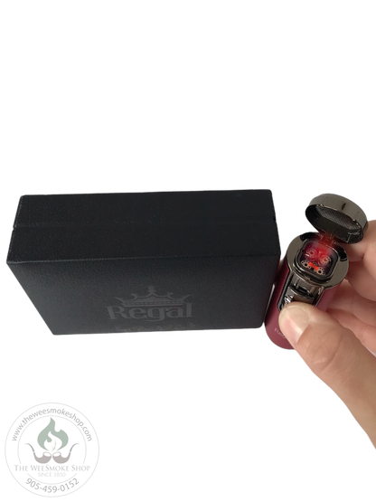 Red Regal Cylinder Quad Flame Torch - Torch Lighter - Wee Smoke Shop