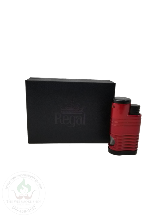 Red Regal Quad Flame Lighter-Torch Lighter-The Wee Smoke Shop