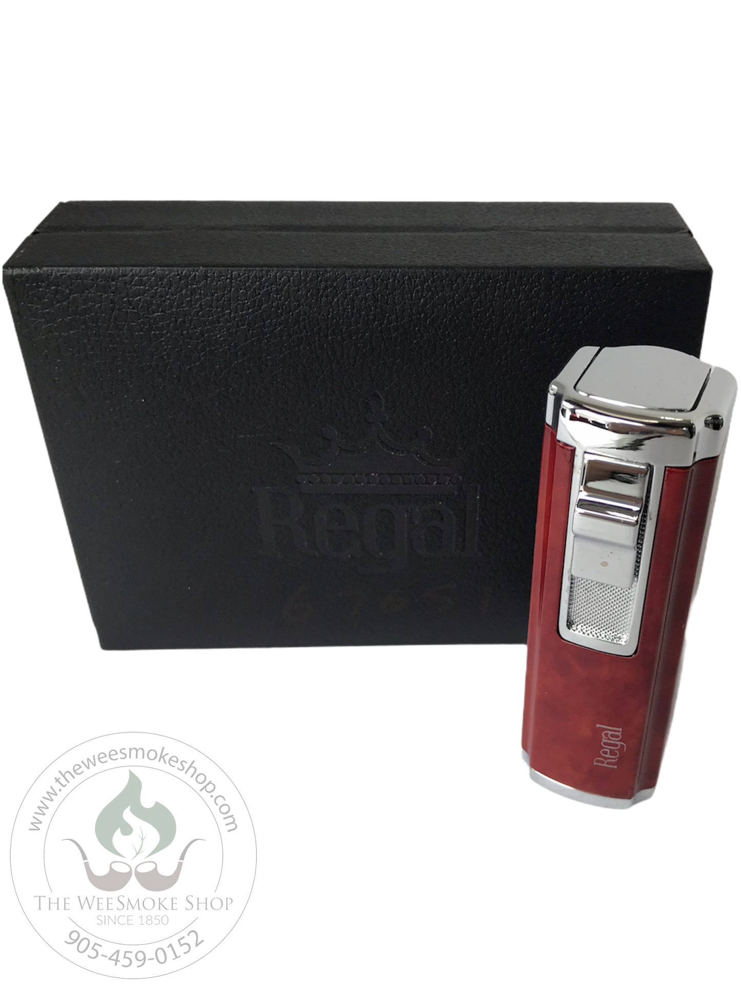 Burgundy Regal Triplex Lighter-torch lighter-The Wee Smoke Shop
