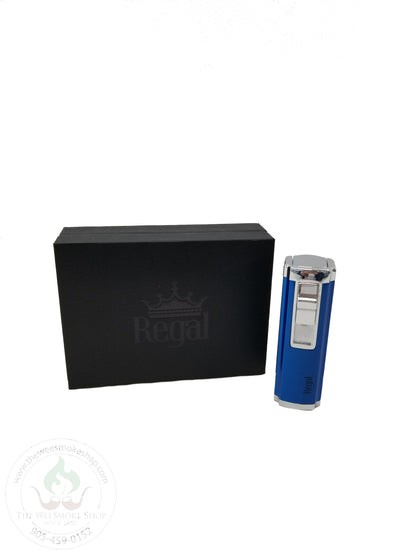 Blue Regal Triplex Lighter-torch lighter-The Wee Smoke Shop