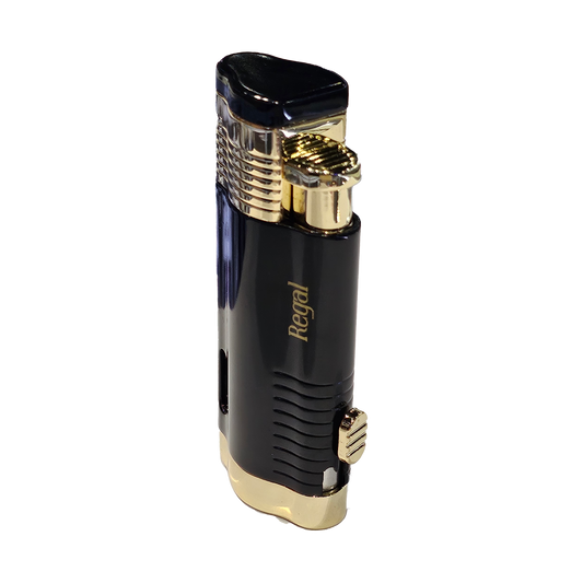 Black & Gold Regal Opra Lighter - Lighter - Wee Smoke Shop