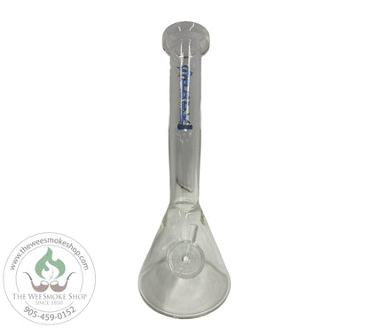 Spark (10") Curved neck Glass Bong blue - glass bong - the wee smoke shop