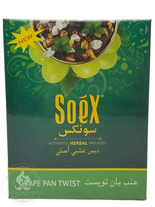 Grape Pan Twist Soex Herbal Molasses (250g)-Hookah accessories-The Wee Smoke Shop