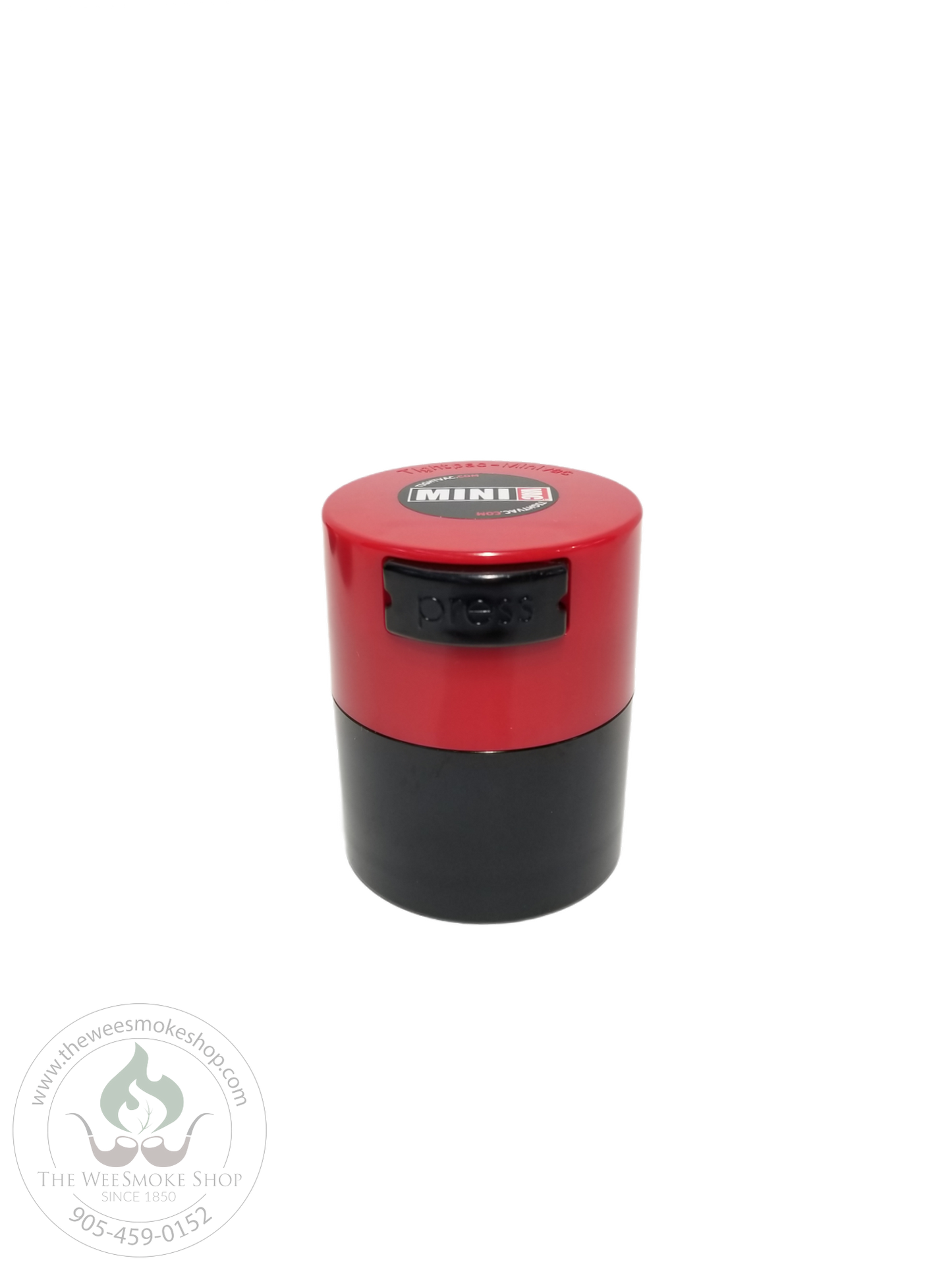 Black and Red Tight Vac 0.12L (Mini Vac)-storage-The Wee Smoke Shop