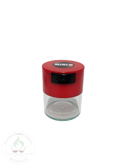 Clear and Red Tight Vac 0.12L (Mini Vac)-storage-The Wee Smoke Shop