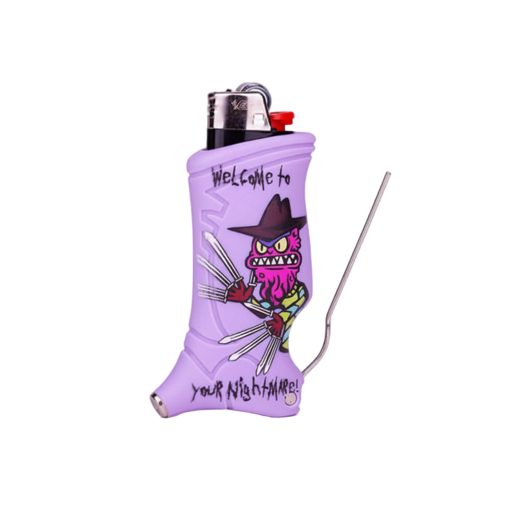 Rick And Morty Toker Poker All-in-One Lighter Holder - Purple - The Wee Smoke Shop