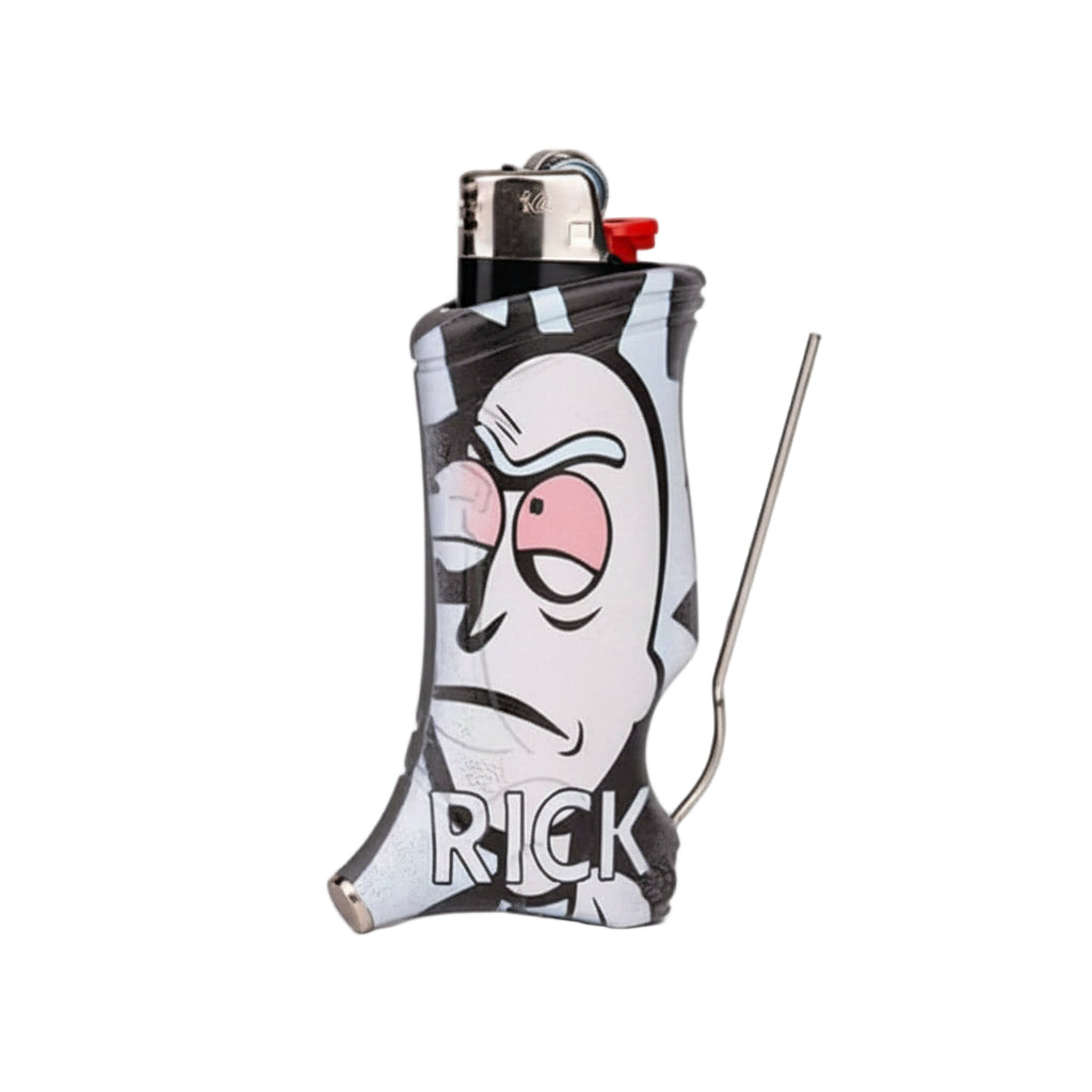 Rick And Morty Toker Poker All-in-One Lighter Holder - Black - The Wee Smoke Shop