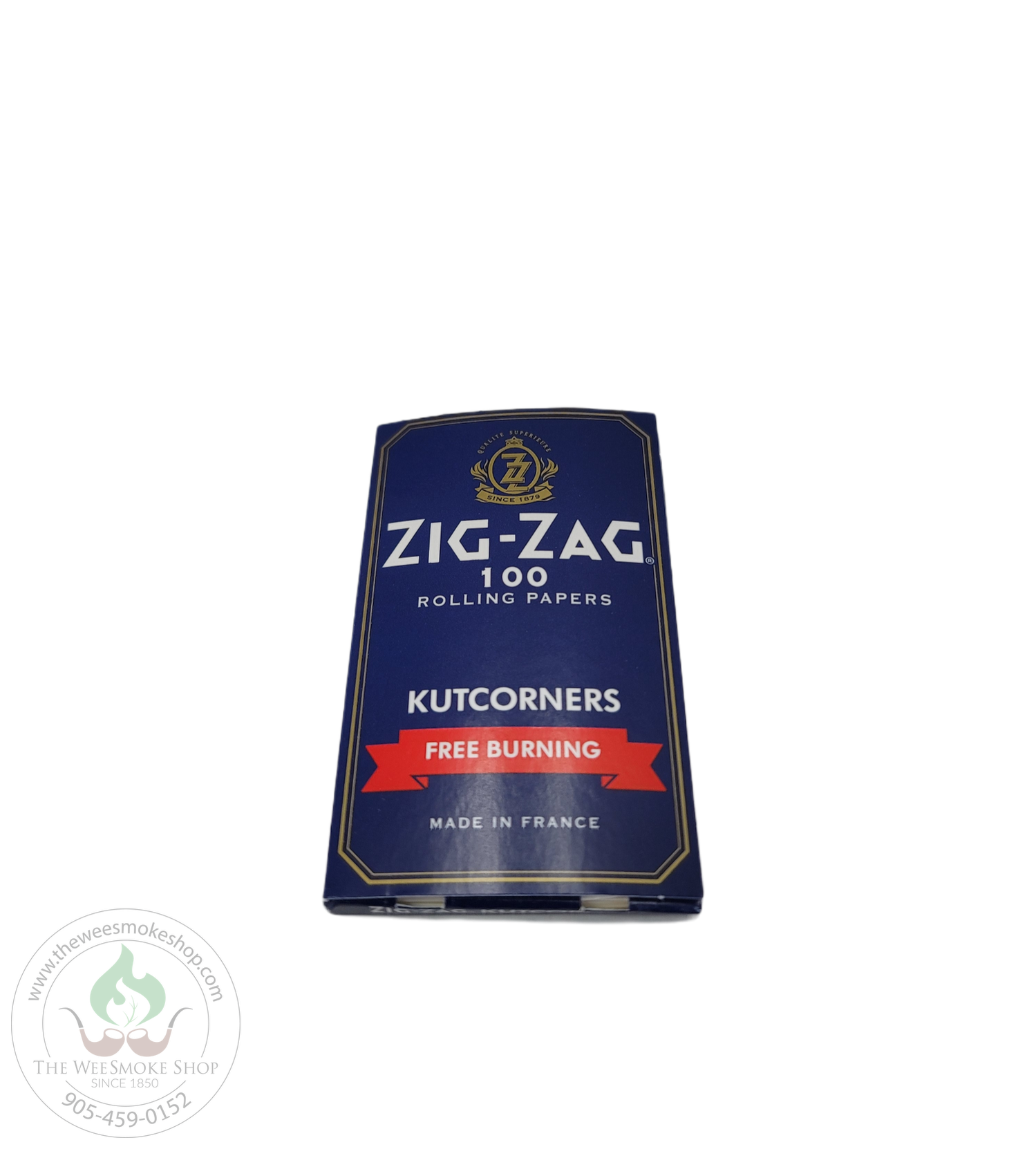 Zig Zag Blue Rolling Papers-rolling papers that are free burning. Pack of 100 papers