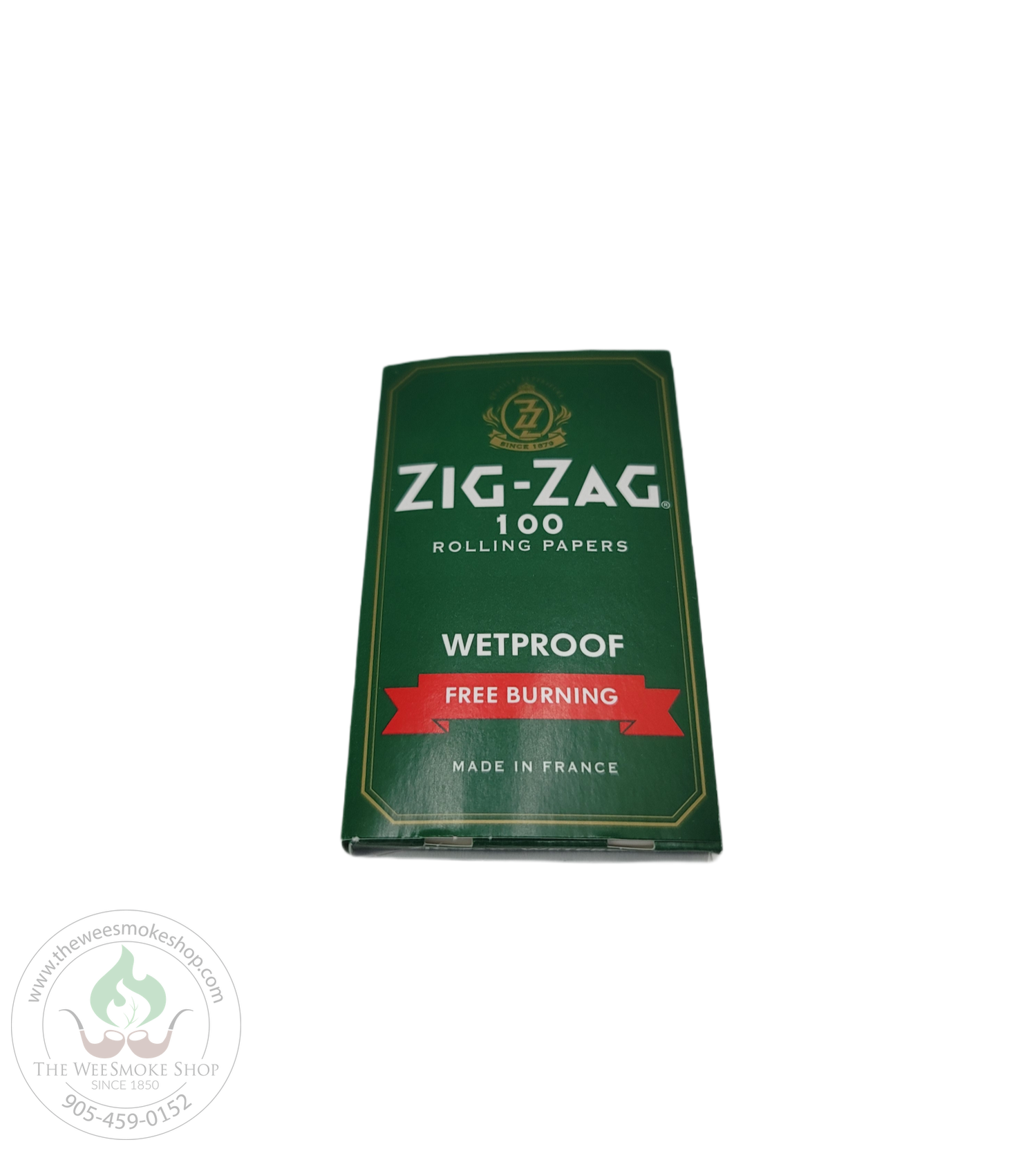 Zig Zag Green wet proof Rolling Papers-rolling papers that are free burning