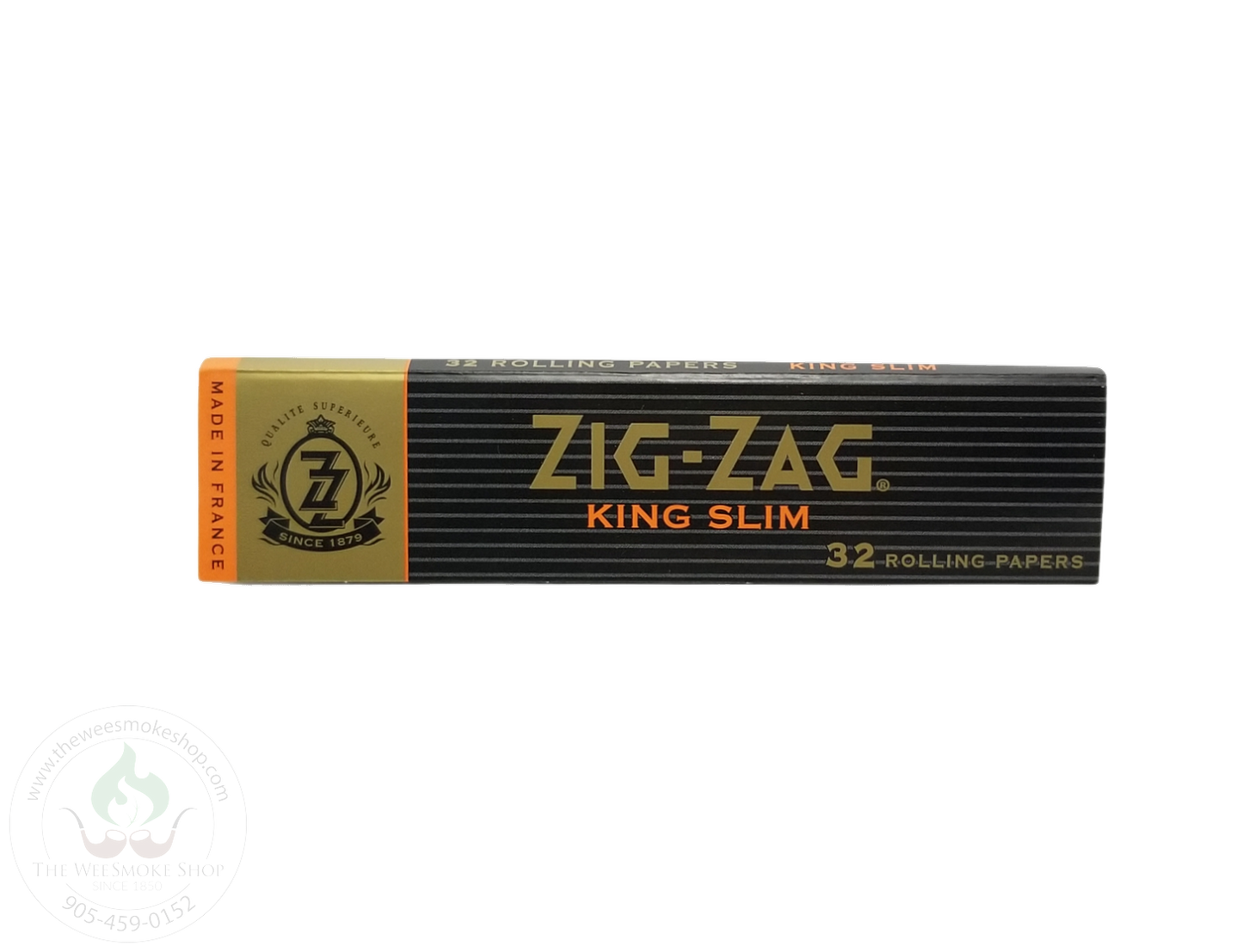 Zig Zag Orange Rolling Papers-rolling papers. King size slim. Pack of 32 papers.