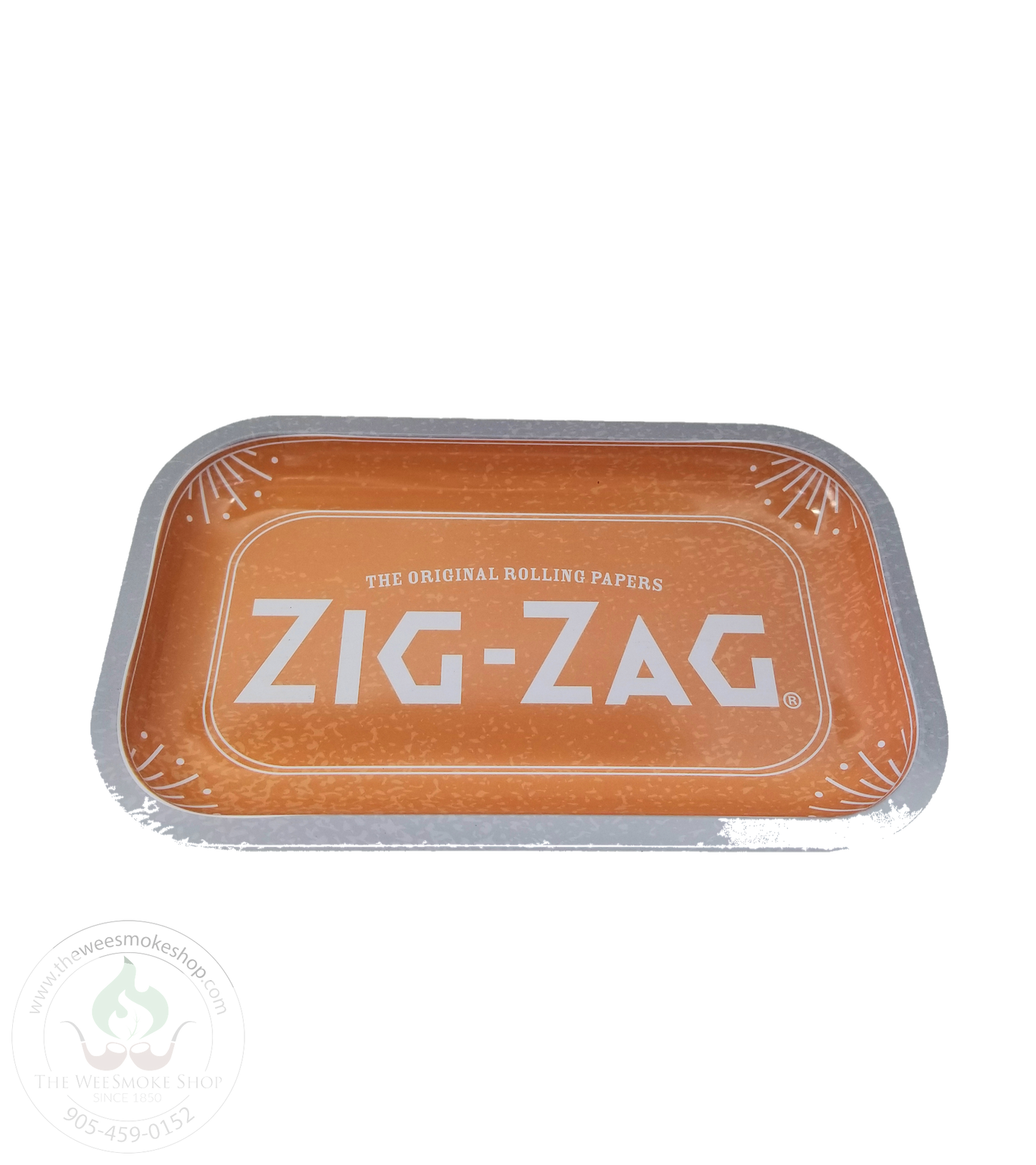 Zig Zag Orange Rolling Tray-rolling tray-The Wee Smoke Shop