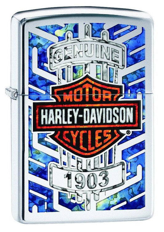 Zippo Harley Davidson Twist Logo Dealership Exclusive - The Wee Smoke Shop