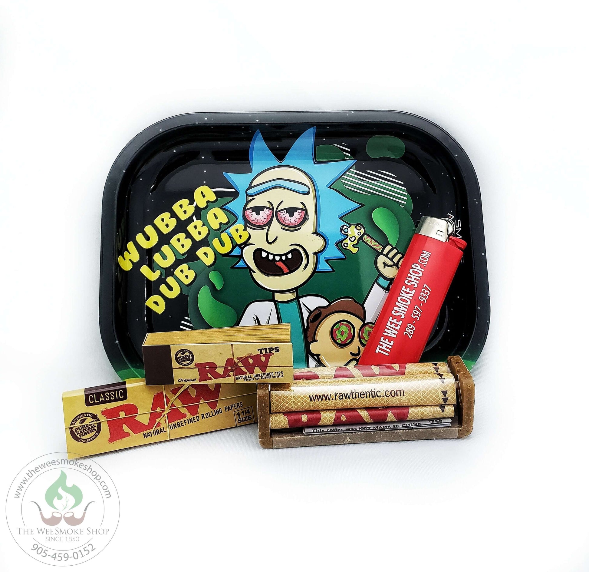 1 1/4 RAW Rolling Bundle with Tray-Exclusive Bundle-The Wee Smoke Shop