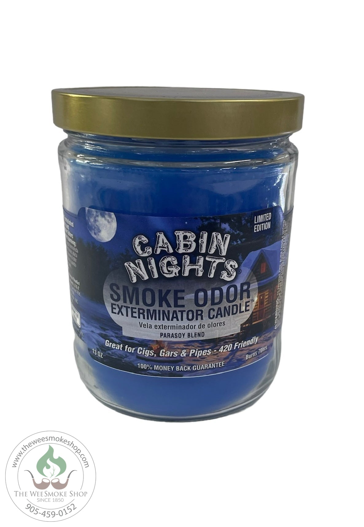 Cabin Nights Smoke Odor Exterminator Candle - Wee Smoke Shop