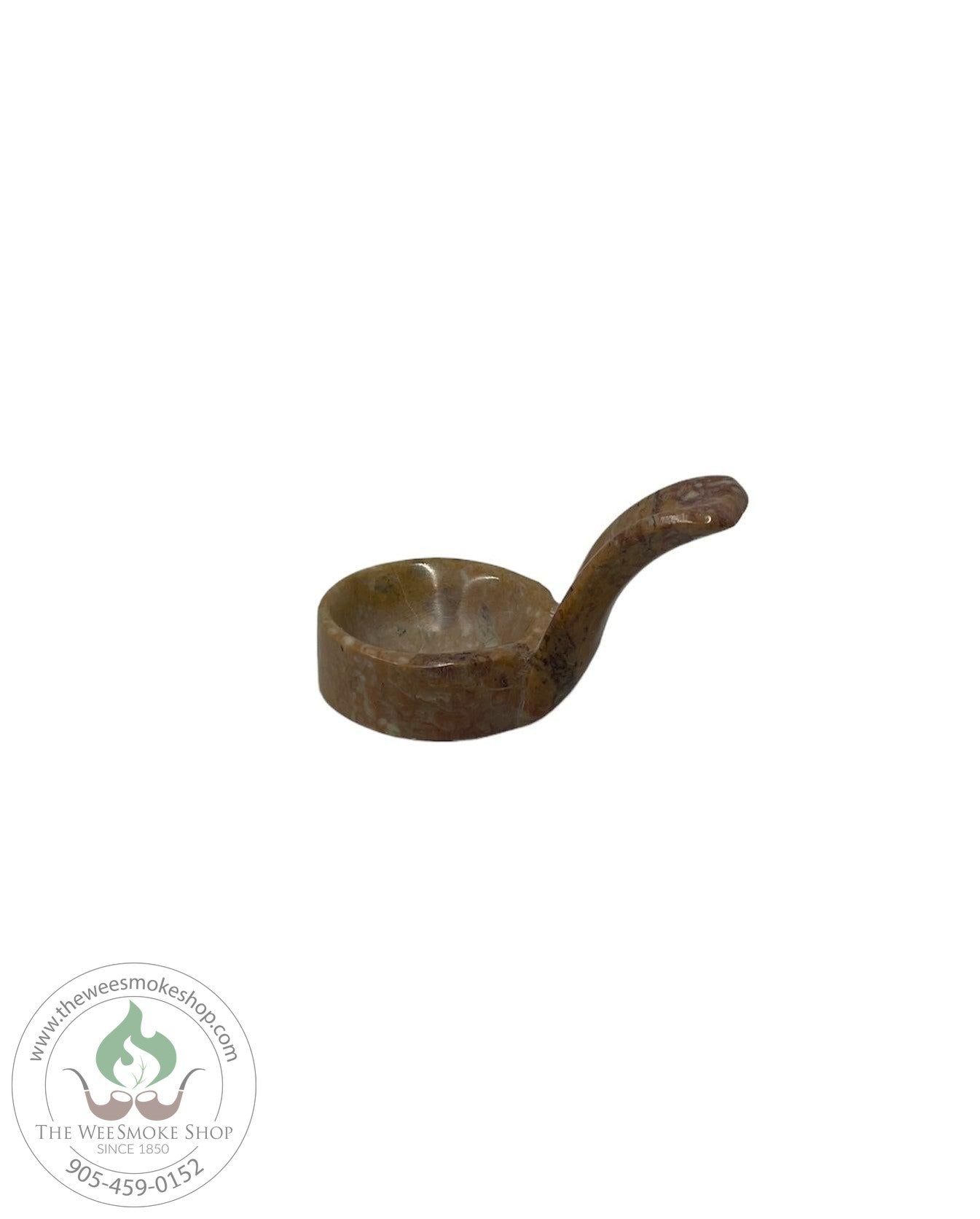 Stone Pipe Stand Medium-Light Brown-The Wee Smoke Shop