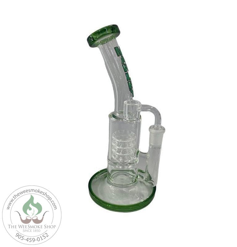 Marley 9" Barrel Perc Dab Rig-Green-Dab Rig-The Wee Smoke Shop