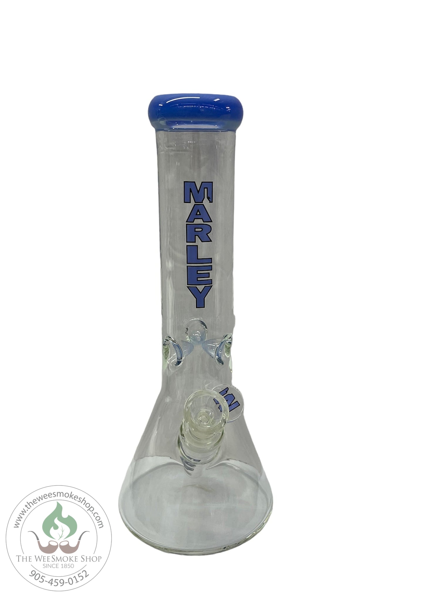 Marley (12") Beaker 5mm-Jade Blue-Bongs-The Wee Smoke Shop