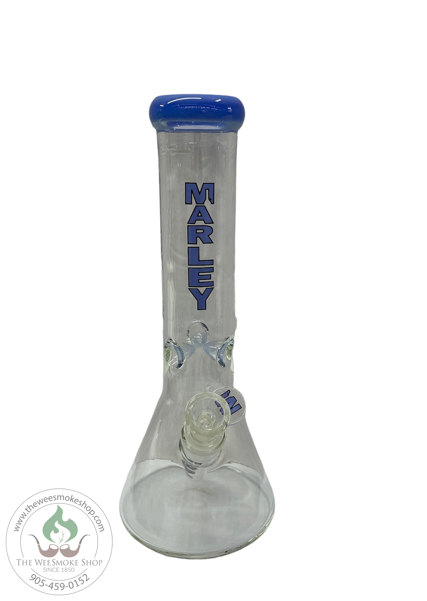 Marley (12") Beaker 5mm-Jade Blue-Bongs-The Wee Smoke Shop