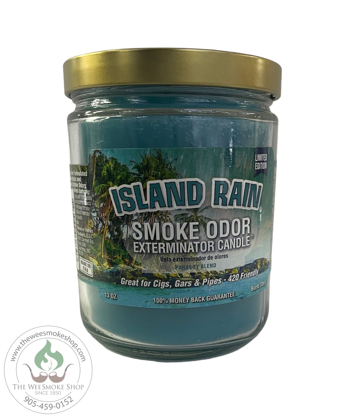 Island Rainn Smoke Odor Exterminator Candle - Wee Smoke Shop