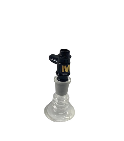 Black Marley Glass Popper (14mm) -Popper - Black - The Wee Smoke Shop