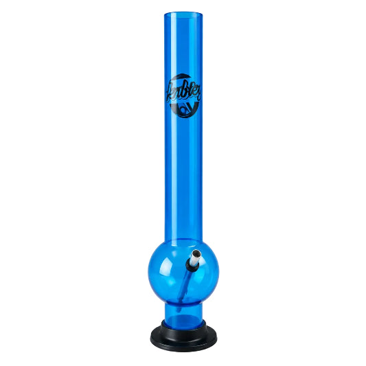 Blue Herbie's Acrylic Bong (18") on clear background